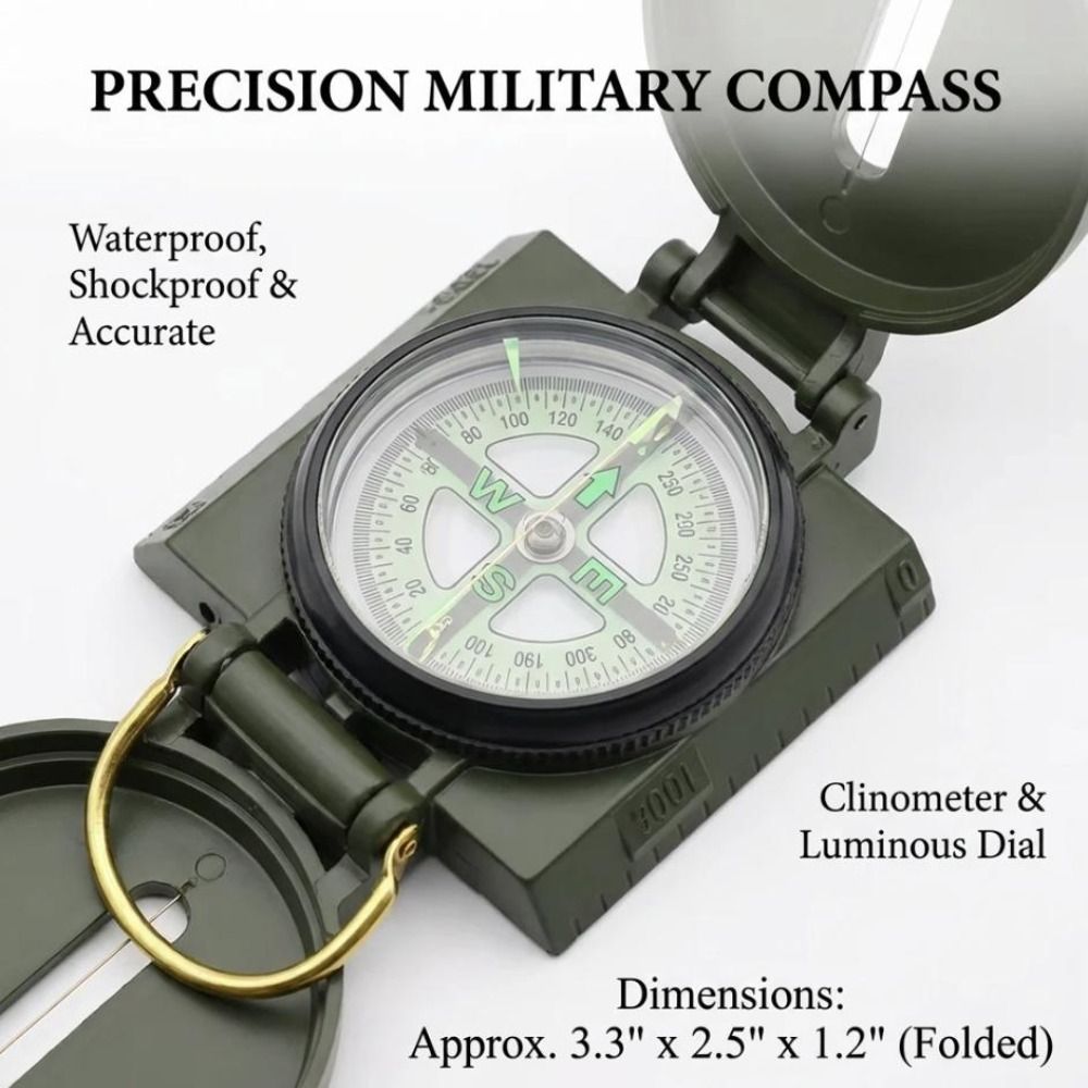 Waterproof Professional Compas - Compass Lensatic recension och pris