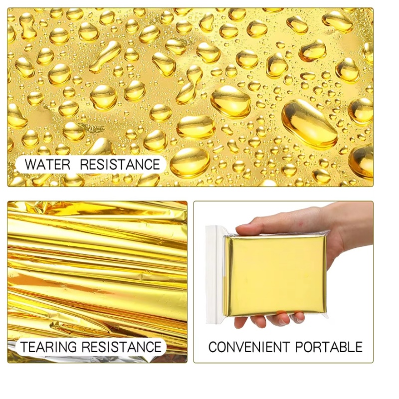 130×210cm Gold Mylar Survival  - Survival Blanket Reflective recension och pris