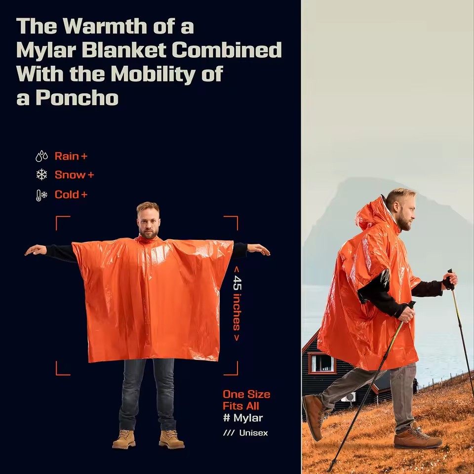 1Pc/2Pcs Emergency Rain Poncho - Emergency Poncho Rain recension och pris
