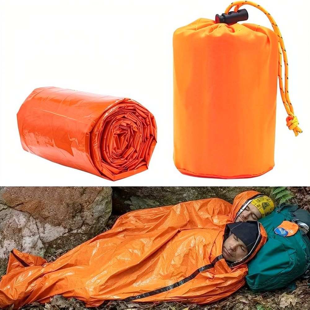 Portable Emergency Thermal Sle - Survival Blanket Reflective recension och pris